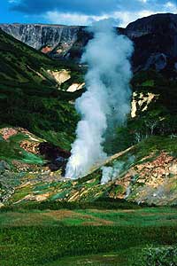 Active geyser in Valley of Geysers. Photo by D.Gilardini.