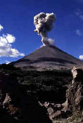 Karymsky volcano eruption 1999