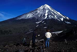 Avacha volcano top. 